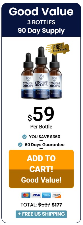 OtoHear Drops 3 Bottle Price